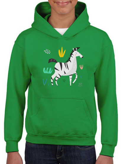 Zebra Doodle Safari Hoodie -Image by Shutterstock