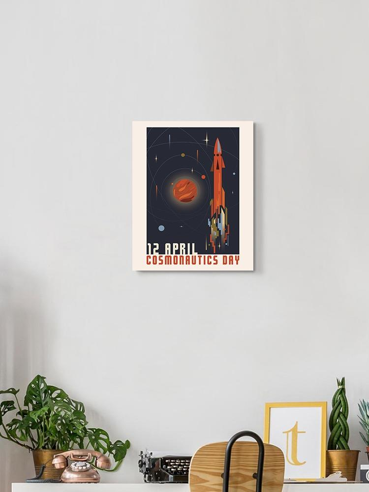 Cosmonautics Day 12 April Wrapped Canvas -Image by Shutterstock