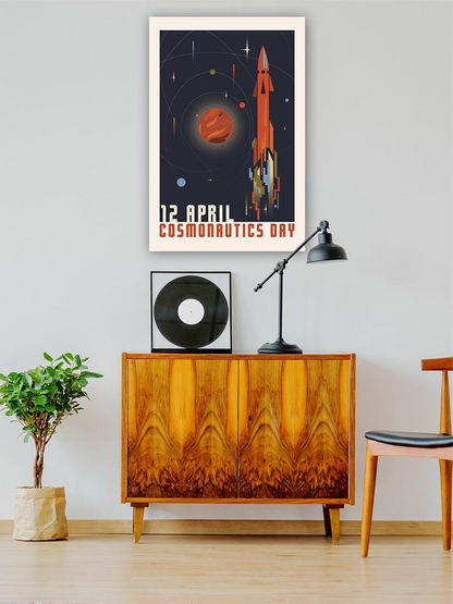 Cosmonautics Day 12 April Wrapped Canvas -Image by Shutterstock