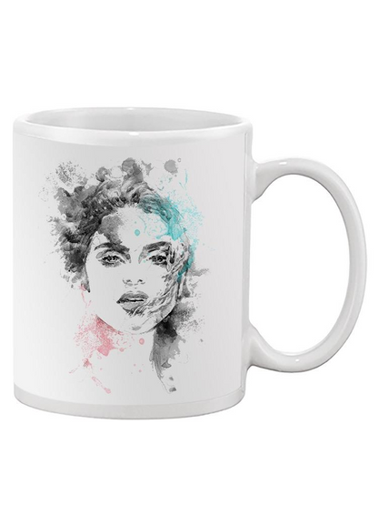 Woman's Face Painted Mug - Image by Shutterstock