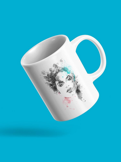 Woman's Face Painted Mug - Image by Shutterstock