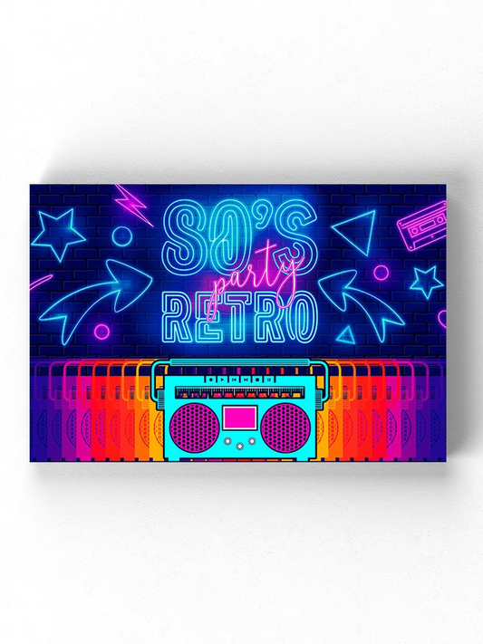 Retro Party 80'S Wrapped Canvas -Image by Shutterstock