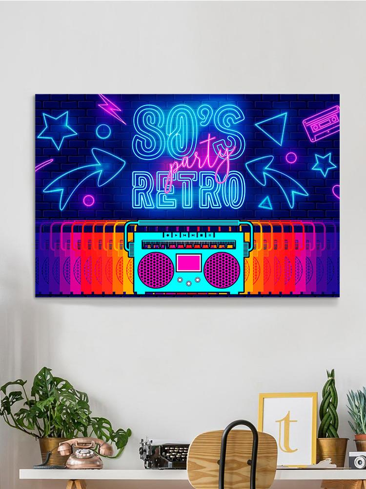 Retro Party 80'S Wrapped Canvas -Image by Shutterstock