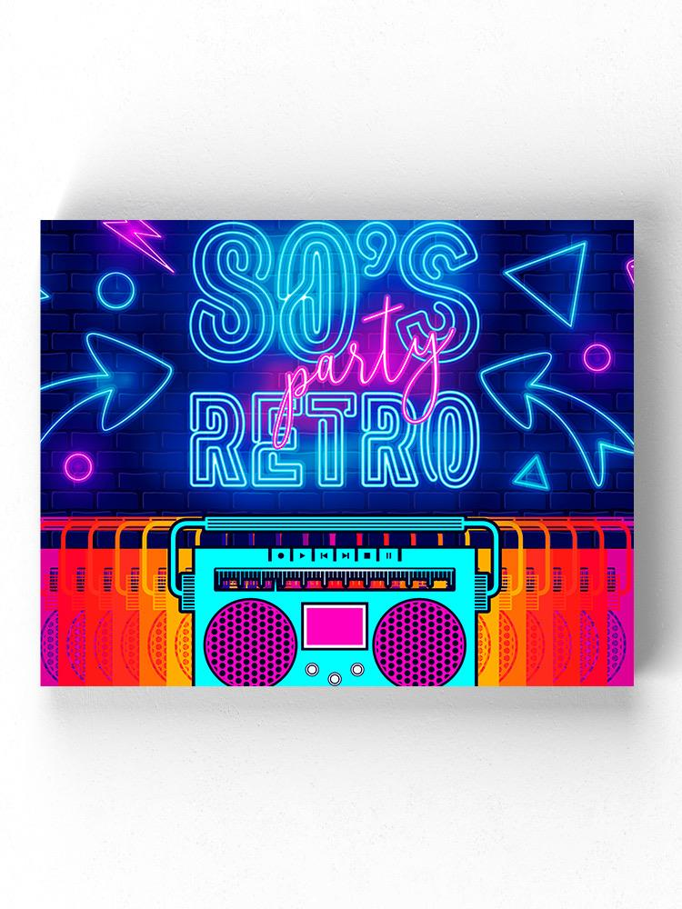 Retro Party 80'S Wrapped Canvas -Image by Shutterstock