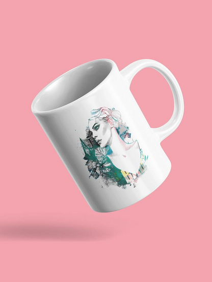 Fashion Woman Portrait Mug -Image by Shutterstock