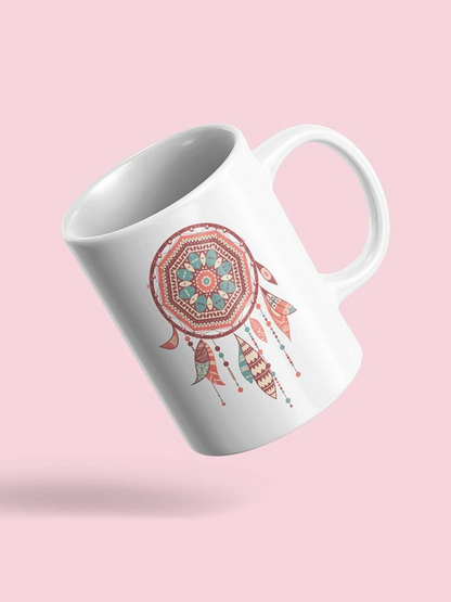 Dream Catcher Pink Tribal Party Mug Unisex's -Image by Shutterstock