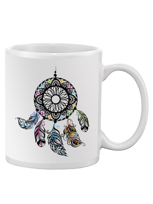 Dream Catcher Bold Outline Mug Unisex's -Image by Shutterstock