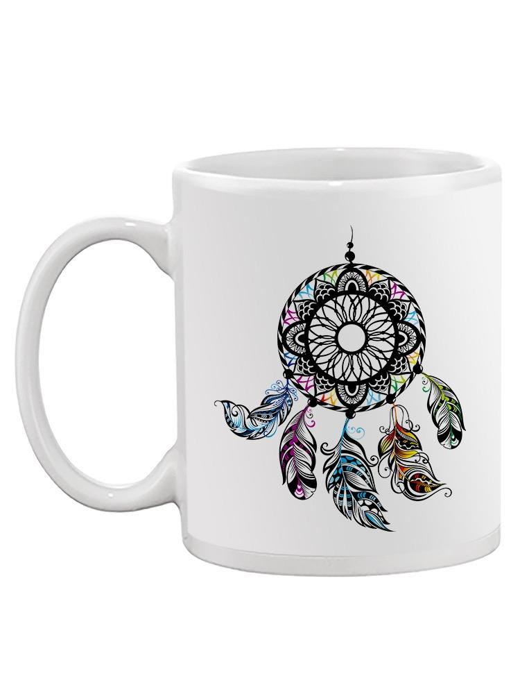 Dream Catcher Bold Outline Mug Unisex's -Image by Shutterstock