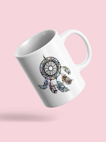 Dream Catcher Bold Outline Mug Unisex's -Image by Shutterstock