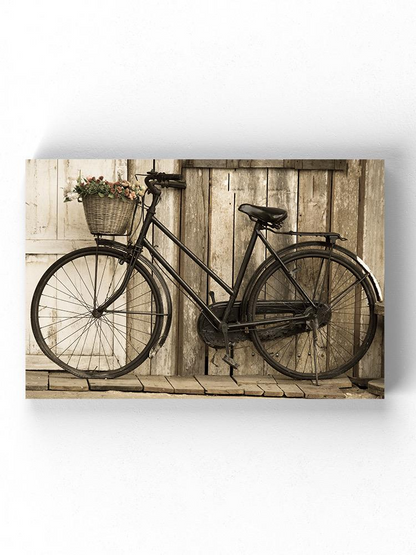 Black Bicycle Wrapped Canvas -Image by Shutterstock