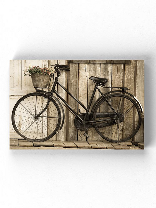 Black Bicycle Wrapped Canvas -Image by Shutterstock