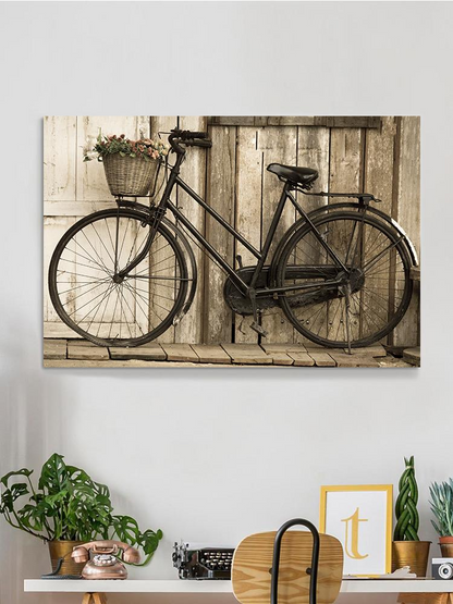 Black Bicycle Wrapped Canvas -Image by Shutterstock