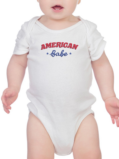 American Babe, Quote Bodysuit Baby's -SmartPrintsInk Designs