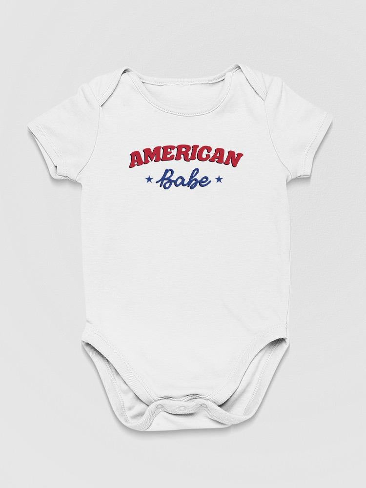 American Babe, Quote Bodysuit Baby's -SmartPrintsInk Designs