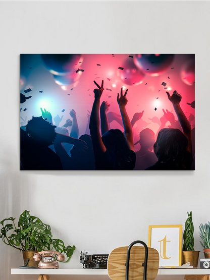 Dancing In A Club Wrapped Canvas -Image by Shutterstock