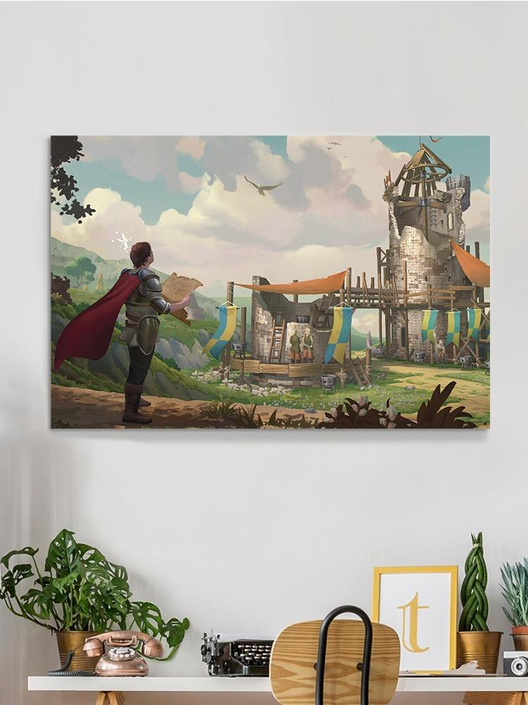 Medieval Fantasy Landscape Wrapped Canvas -Image by Shutterstock