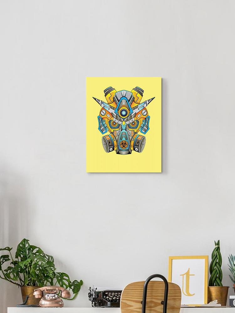 Futurepunk Mecha Head Art Wrapped Canvas -Image by Shutterstock