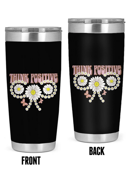 Think Positive Daisies Tumbler -Image by Shutterstock