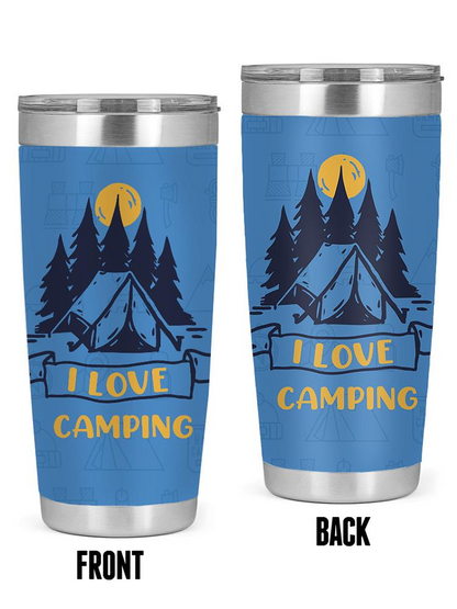 I Love Camping Tumbler -SmartPrintsInk Designs