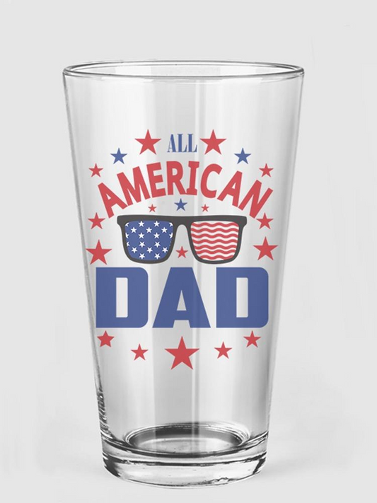 An All American Dad Pint Glass -Image by Shutterstock