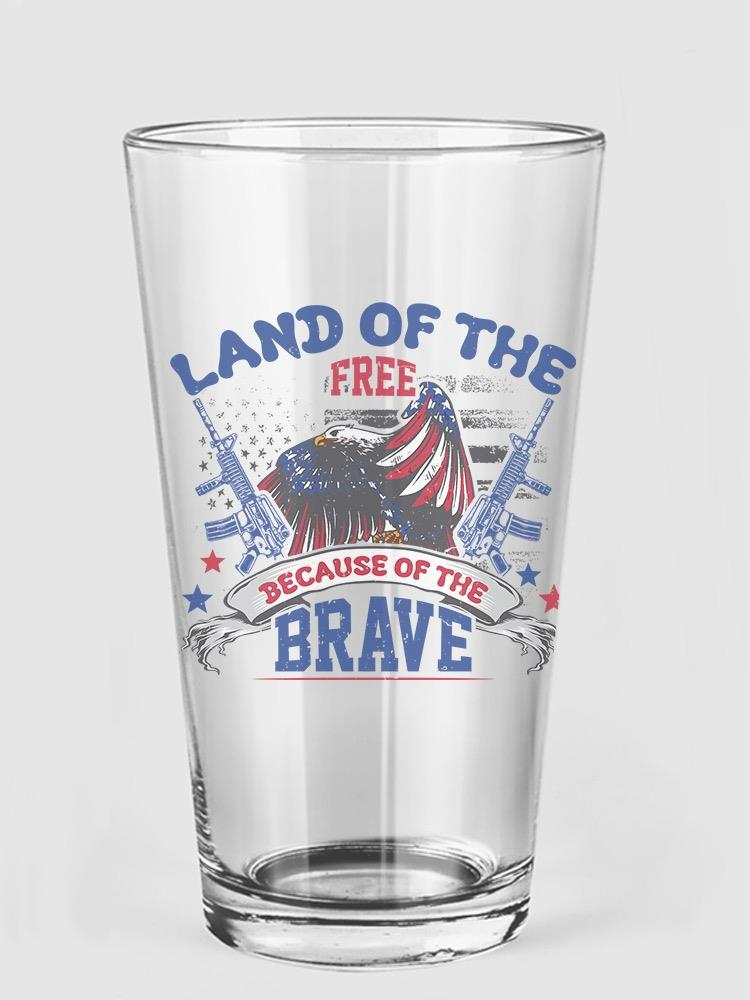 Land Of The Free Pint Glass -Image by Shutterstock