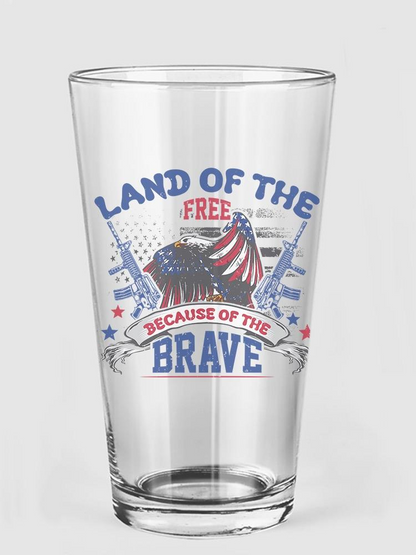 Land Of The Free Pint Glass -Image by Shutterstock