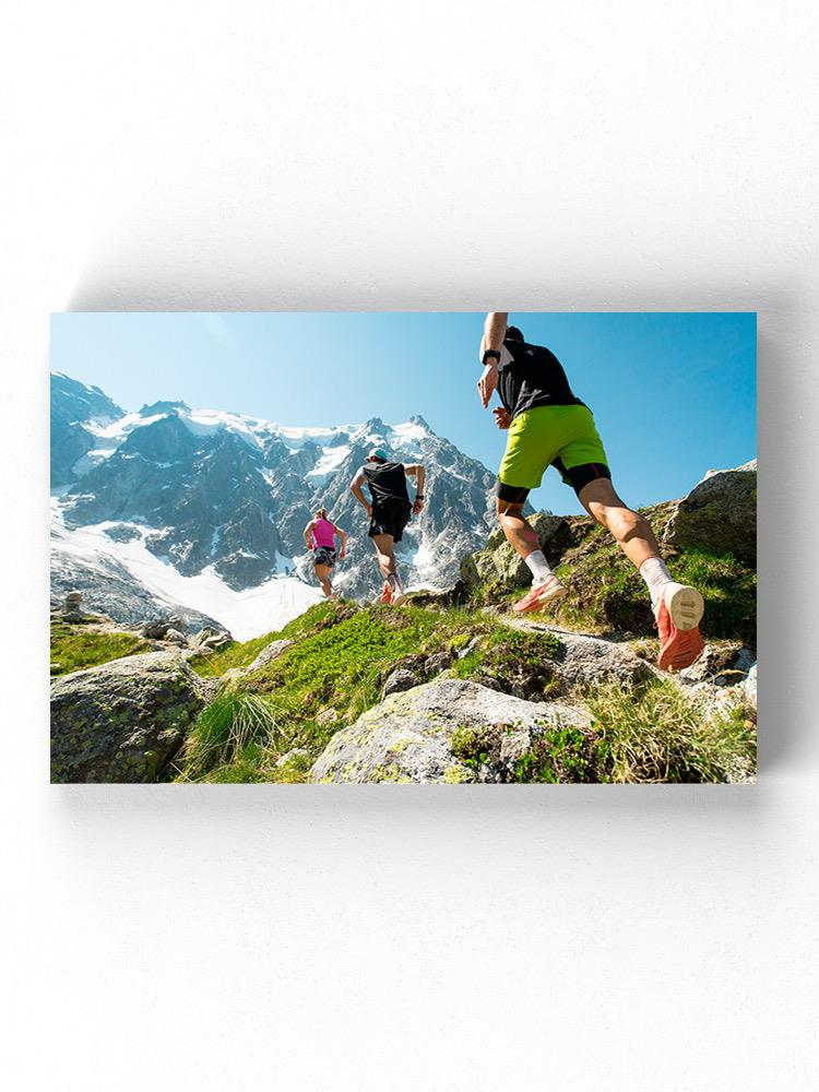 Running Towards The Mountains Wrapped Canvas -Image by Shutterstock