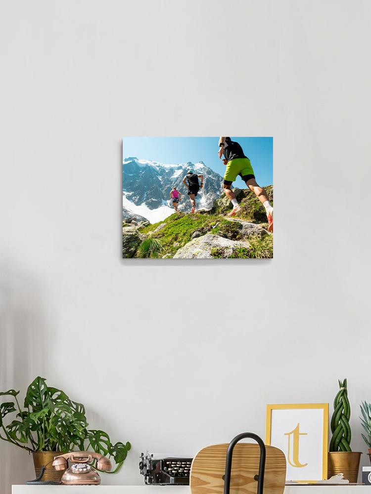 Running Towards The Mountains Wrapped Canvas -Image by Shutterstock