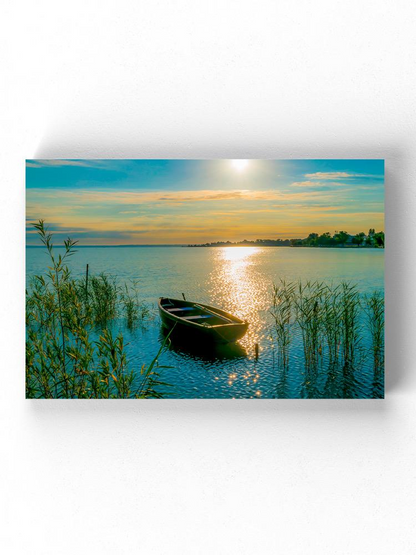 Rowing Boat On Lake Wrapped Canvas -Image by Shutterstock