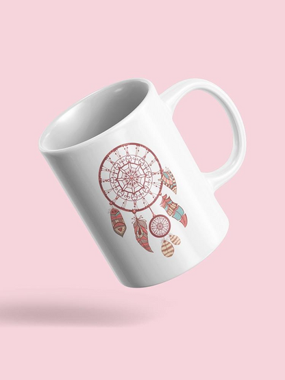 Dream Catcher Pink Design Mug Unisex's -Image by Shutterstock