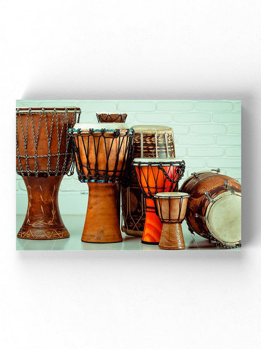 Ethnic Drums Wrapped Canvas -Image by Shutterstock