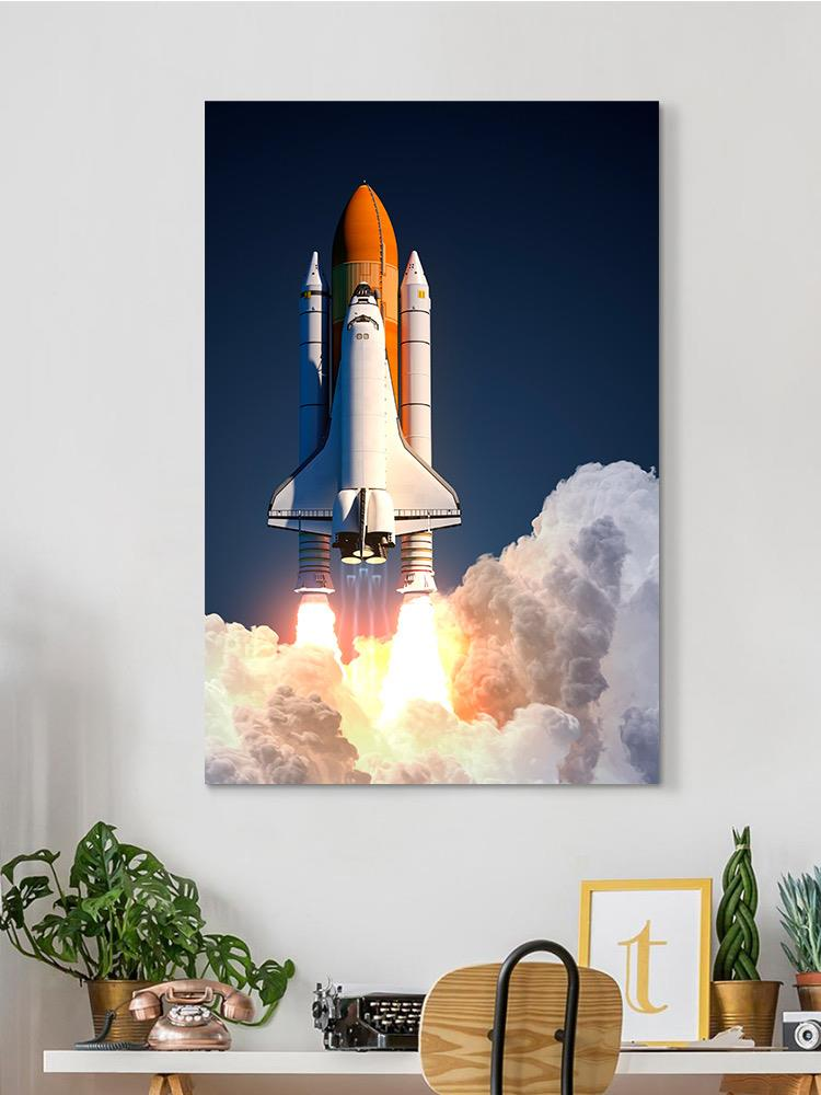 Space Shuttle Launch Wrapped Canvas -Image by Shutterstock