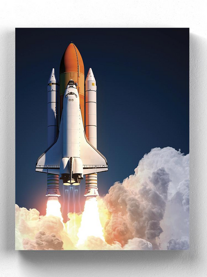 Space Shuttle Launch Wrapped Canvas -Image by Shutterstock