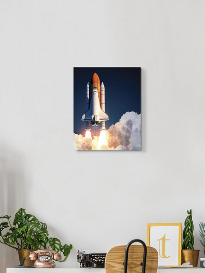 Space Shuttle Launch Wrapped Canvas -Image by Shutterstock