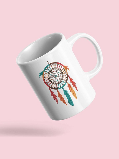 Dream Catcher Colorful Feathers Mug Unisex's -Image by Shutterstock