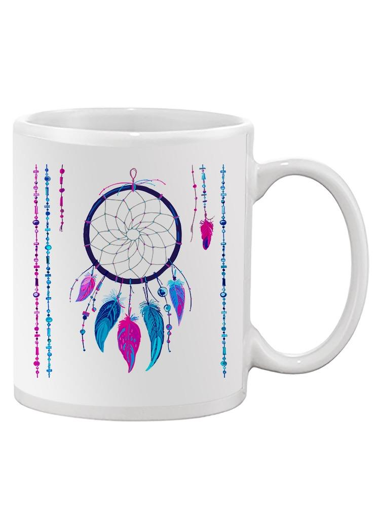 Dreamcatcher Pink And Blue Mug Unisex's -Image by Shutterstock