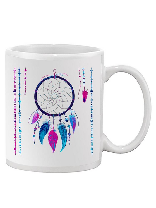 Dreamcatcher Pink And Blue Mug Unisex's -Image by Shutterstock