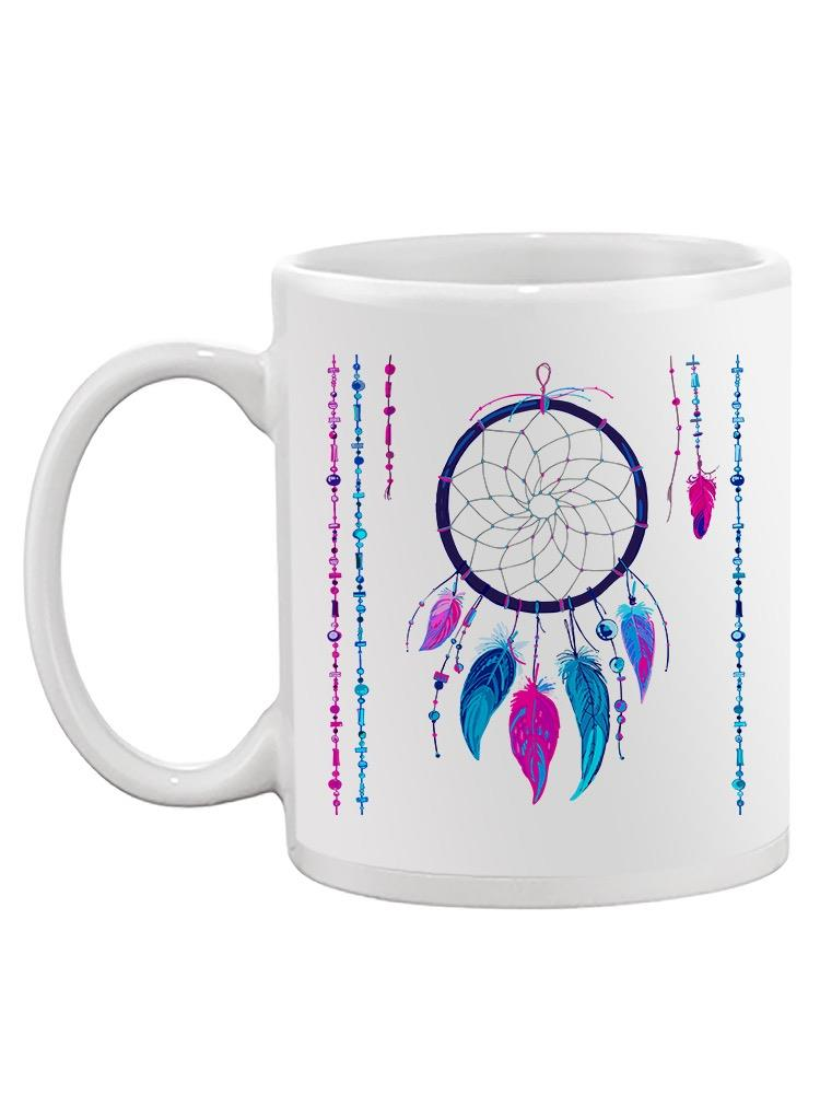 Dreamcatcher Pink And Blue Mug Unisex's -Image by Shutterstock