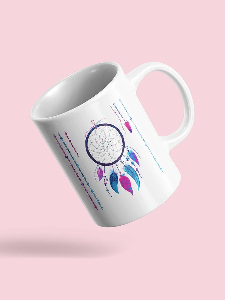 Dreamcatcher Pink And Blue Mug Unisex's -Image by Shutterstock