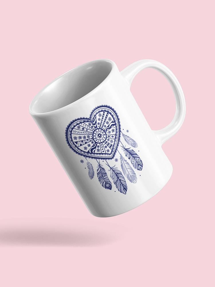 Heart Shaped Dream Catcher Mug Unisex's -Image by Shutterstock