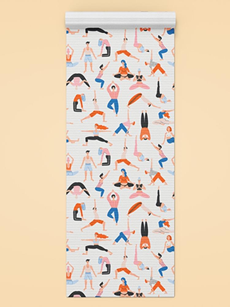 People In Yoga Positions Yoga Mat -Image by Shutterstock