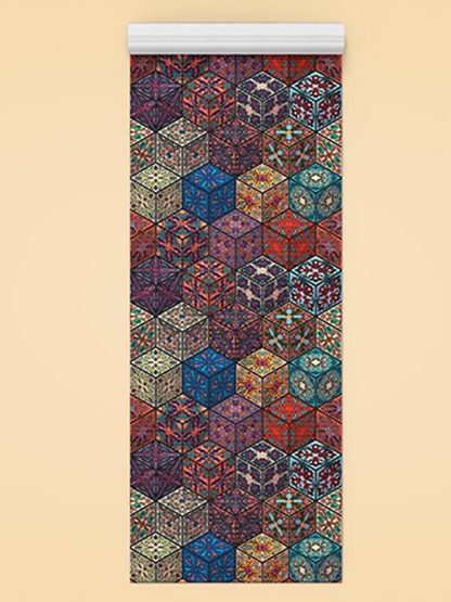 Cube Pattern Yoga Mat -Image by Shutterstock