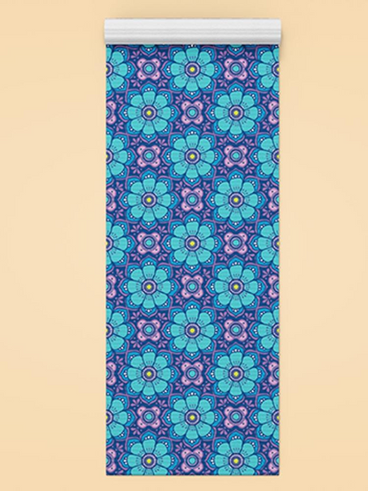 Flower Pattern Yoga Mat -Image by Shutterstock