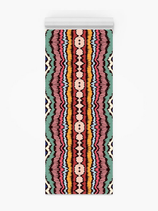 Ikat Border Pattern Style Yoga Mat -Image by Shutterstock