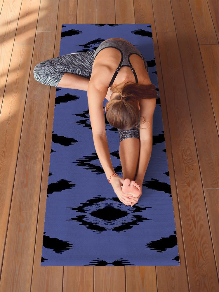 Ikat Geometric Style Yoga Mat -Image by Shutterstock