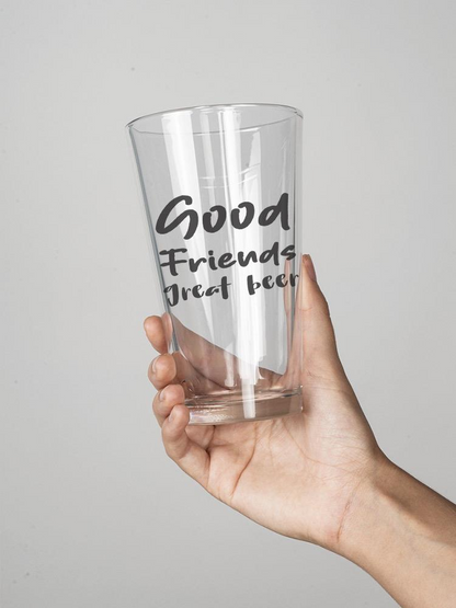 Good Friends Great Beer Pint Glass -Image by Shutterstock