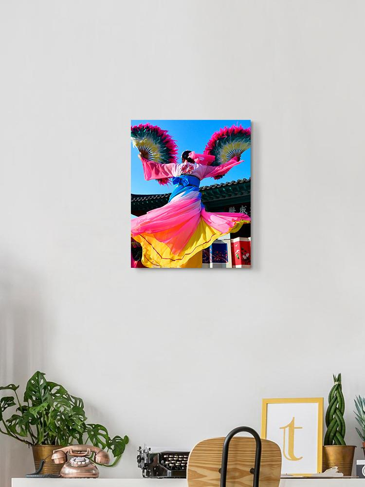 Korean Traditional Dance Wrapped Canvas -Image by Shutterstock