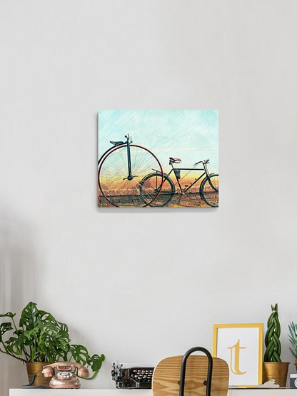 Two Bicycles Wrapped Canvas -Image by Shutterstock