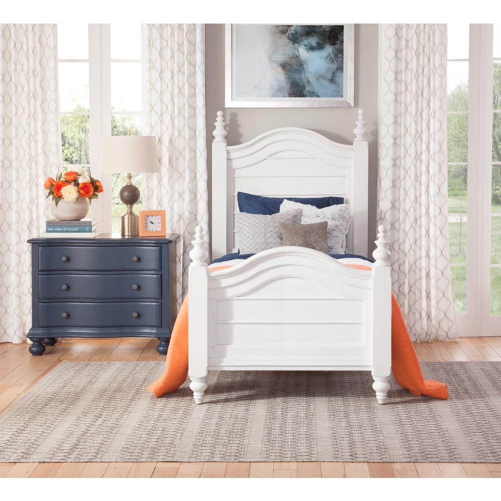 Rodanthe Twin Panel Bed White