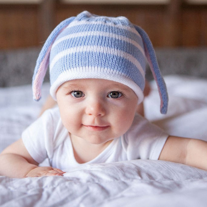 Hat with Bunny Ears, Blue